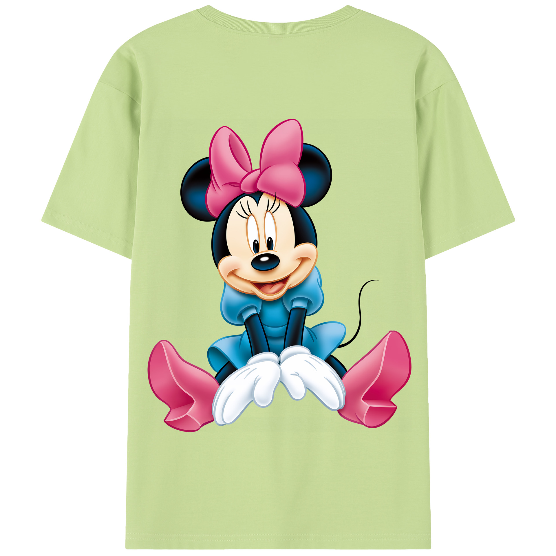 （画像用） ミッキーマウス Mickey Mouse 綿100％半袖Tシャツ（背面プリント）